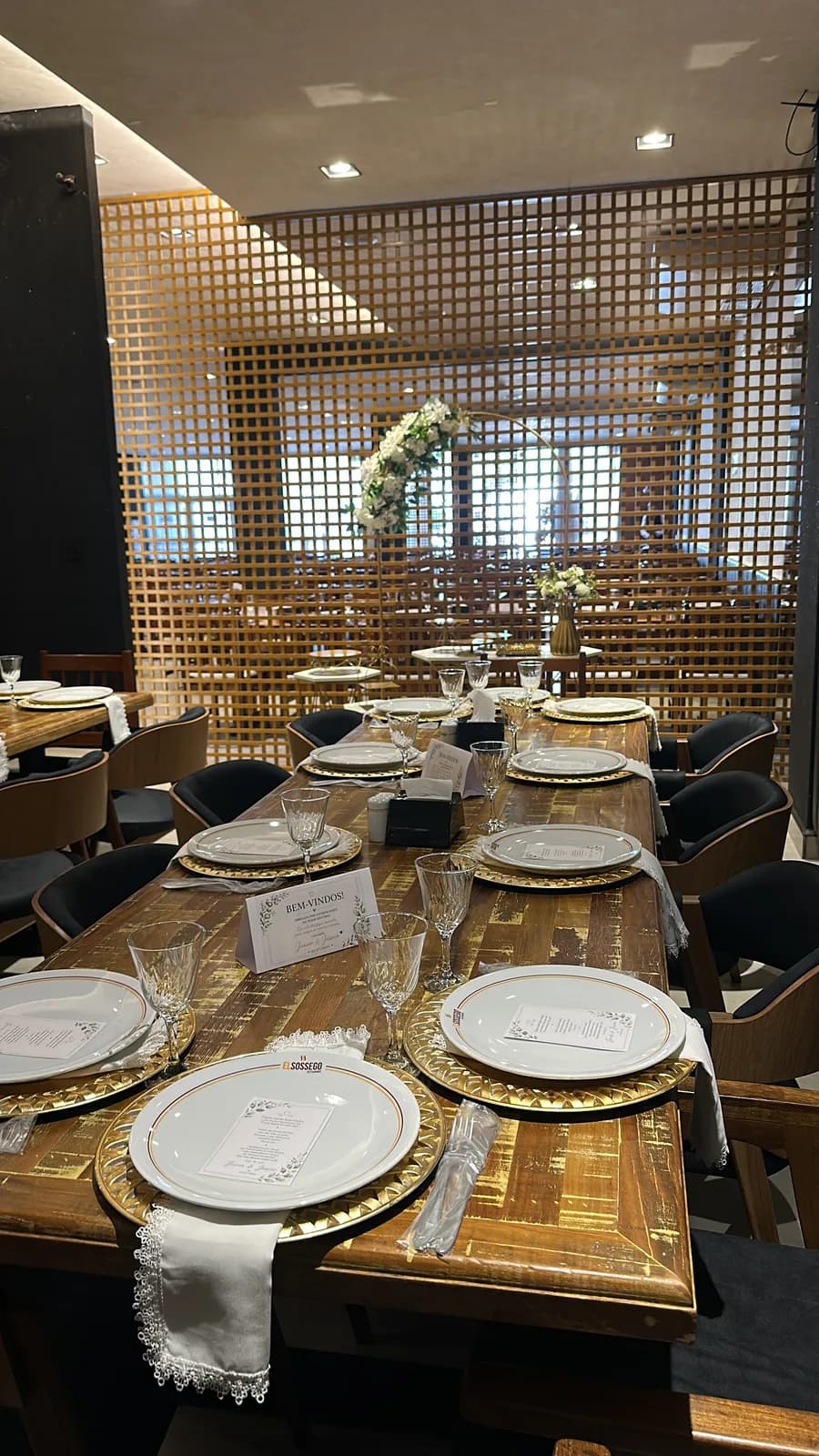 Espaço reservado do El Sossego para eventos